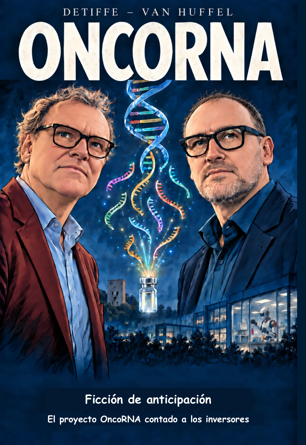 Portada del álbum OncoRNA, Detiffe – Van Huffel: los dos fundadores, hebras de ARN y un futuro campus de investigación.